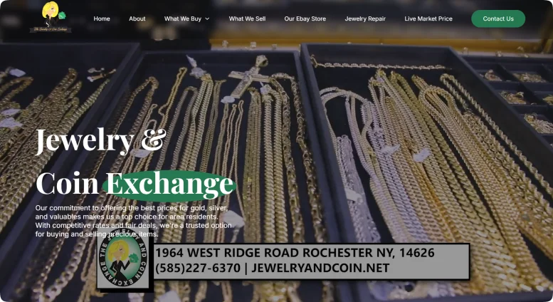 Jewelry and coin exchange